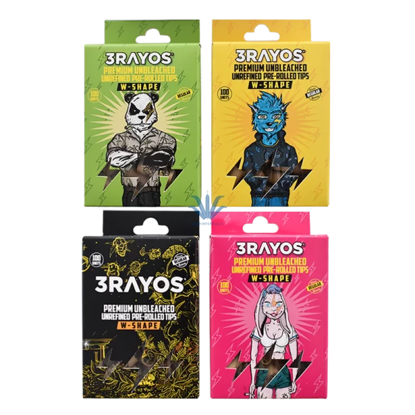 3RAYOS / FILTRO TIPS PREROLLED X 100 UNIDADES