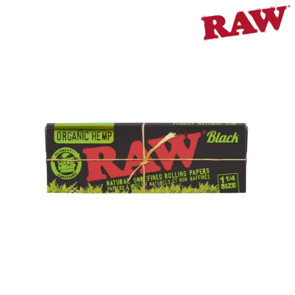 RAW / PAPELILLO BLACK ORGANIC HEMP 1 1/4