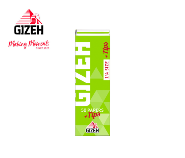 GIZEH / SUPER FINE 1 1/4 SIZE + TIPS FLITROS